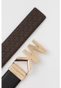 MICHAEL Michael Kors pasek skórzany dwustronny 554661 damski kolor czarny. Kolor: czarny. Materiał: skóra #2