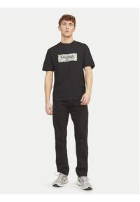 Jack & Jones - Jack&Jones T-Shirt Lafayette 12250436 Czarny Relaxed Fit. Kolor: czarny. Materiał: bawełna #6