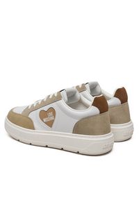 Love Moschino - LOVE MOSCHINO Sneakersy JA15154G1MIAA10A Biały. Kolor: biały. Materiał: skóra #4