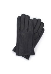 Wittchen - Męskie rękawiczki z gładkiej skóry. Kolor: czarny. Materiał: skóra. Wzór: gładki. Sezon: jesień, zima. Styl: elegancki #1