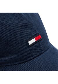 Tommy Jeans Czapka z daszkiem Tjm Elongated Flag Denim Cap AM0AM12427 Granatowy. Kolor: niebieski. Materiał: materiał