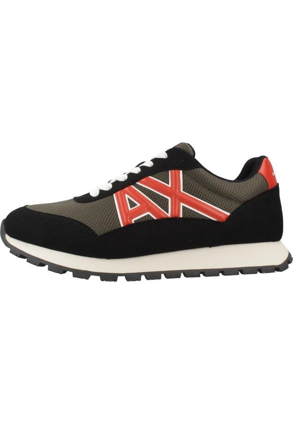 Armani Exchange - Kapcie ARMANI EXCHANGE XM001960 AF1938 Czarny. Kolor: czarny. Materiał: syntetyk, tkanina. Sport: turystyka piesza