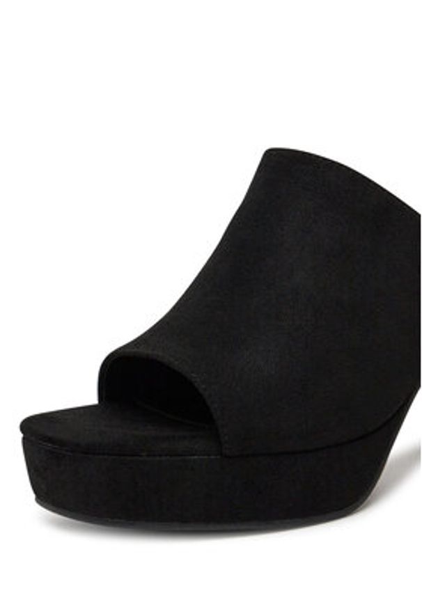 DeeZee Klapki KK5606-1 Czarny. Kolor: czarny. Materiał: materiał