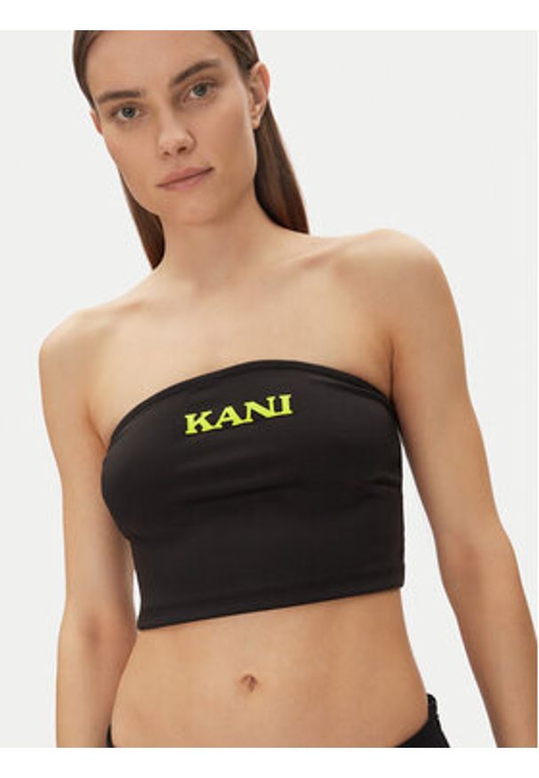 Karl Kani Top Retro Bandeau 61310127 Czarny Slim Fit. Kolor: czarny. Materiał: syntetyk. Styl: retro