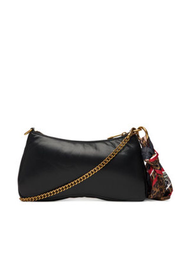 Just Cavalli Torebka 79RA4BD7 ZS748 Czarny. Kolor: czarny. Materiał: skórzane