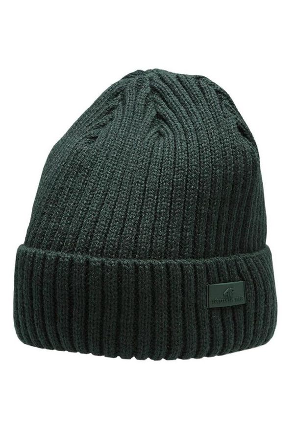 4f - H4Z22 CAM009 82S Beanie. Kolor: zielony