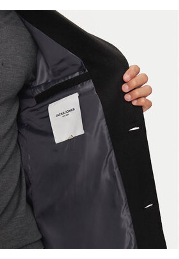 Jack & Jones - Jack&Jones Płaszcz przejściowy Hays 12258389 Czarny Regular Fit. Kolor: czarny. Materiał: syntetyk