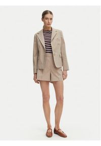 TOMMY HILFIGER - Tommy Hilfiger Szorty materiałowe WW0WW49592 Beżowy Regular Fit. Kolor: beżowy. Materiał: bawełna #5