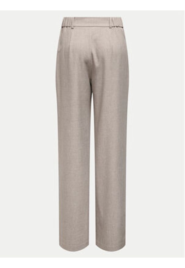 only - ONLY Spodnie materiałowe Linda 15336761 Beżowy Straight Fit. Kolor: beżowy. Materiał: syntetyk