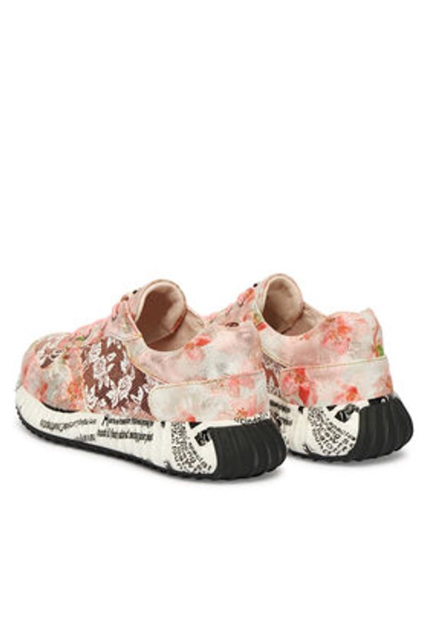 Laura Vita Sneakersy Burton 05 Kolorowy. Materiał: skóra. Wzór: kolorowy