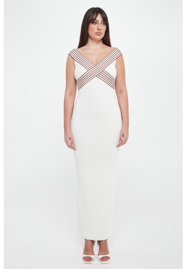 Elisabetta Franchi - Sukienka damska dzianinowa ELISABETTA FRANCHI. Materiał: dzianina