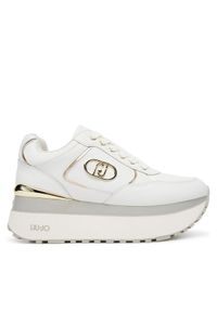 Liu Jo Sneakersy Plus 01 BF5011 P0102 Biały. Kolor: biały. Materiał: skóra