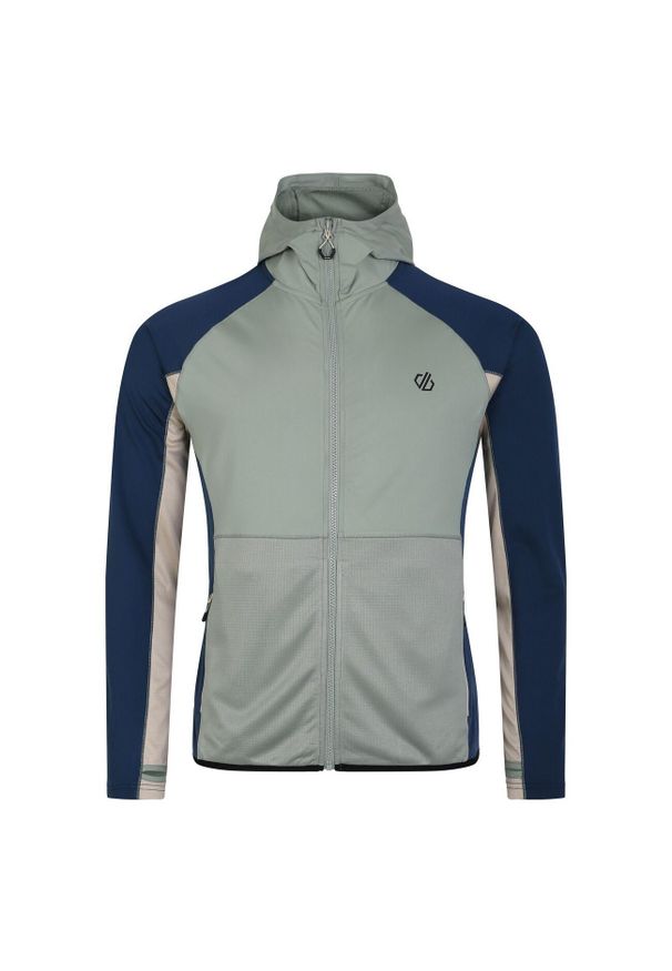 DARE 2B - Męska Warstwa Środkowa Assimlilate II Core Stretch Midlayer. Kolor: szary, niebieski, zielony, wielokolorowy. Sport: turystyka piesza