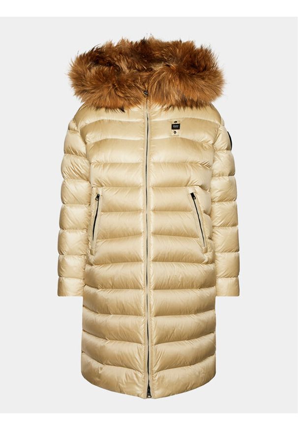 Blauer Płaszcz zimowy 23WBLDK03094 Beżowy Regular Fit. Kolor: beżowy. Materiał: syntetyk. Sezon: zima