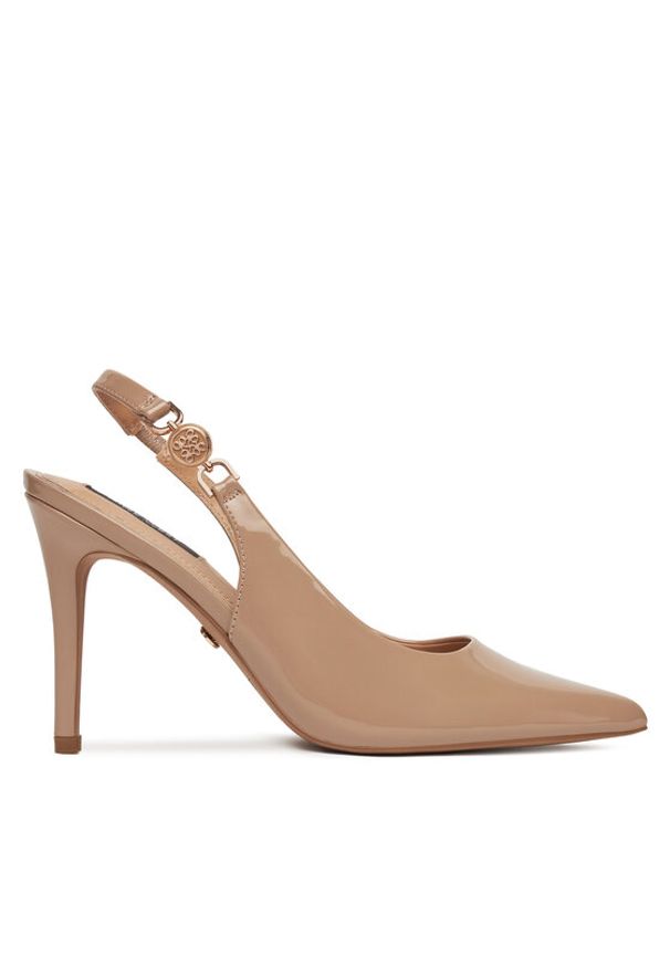 Nine West Szpilki CD23029-2 Beżowy. Kolor: beżowy. Materiał: materiał. Obcas: na szpilce