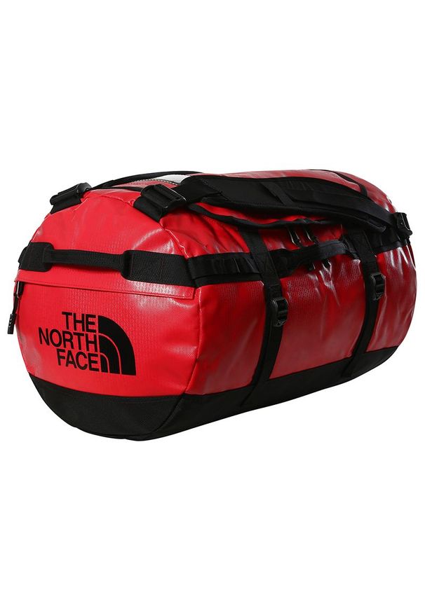 Torba The North Face Base Camp Duffel S 0A52ST54A1 - czerwona. Kolor: czerwony. Materiał: nylon, poliester. Wzór: paski