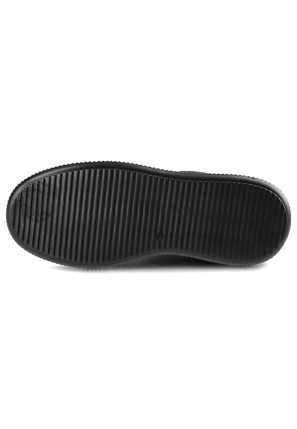 Srebrne Sneakersy Artiker Damskie Stylowe Półbuty. Okazja: na co dzień. Kolor: czarny. Materiał: skóra. Szerokość cholewki: normalna. Wzór: nadruk, ażurowy. Obcas: na platformie. Styl: elegancki
