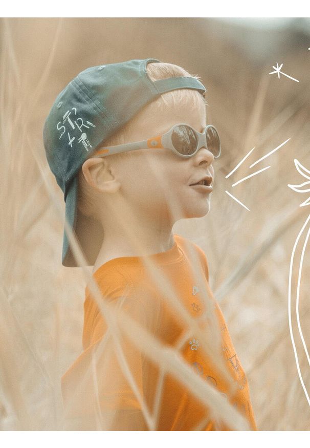 Okulary przeciwsłoneczne dla dzieci JULBO LOOP L - szary | baby. Kolor: szary, pomarańczowy, wielokolorowy. Materiał: materiał. Sport: turystyka piesza