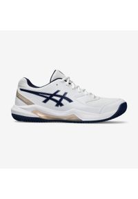Buty tenisowe damskie Asics Gel Dedicate 8 na mączkę ceglaną. Materiał: skóra, syntetyk. Szerokość cholewki: normalna. Sport: tenis