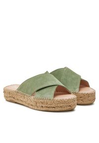 Manebi Espadryle Hamptons Double Sole X Bands Sandals R 6.6 DX Zielony. Kolor: zielony. Materiał: zamsz, skóra #3