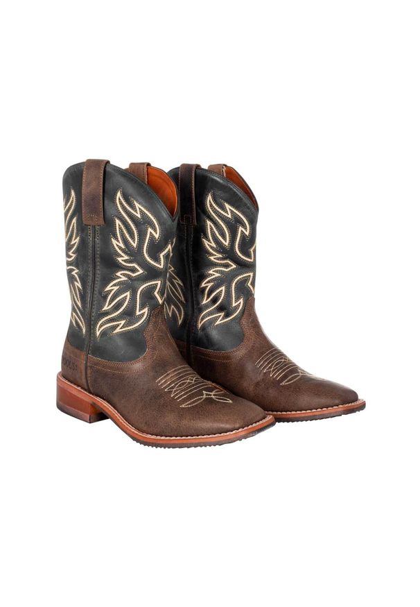 POOL'S - Buty westernowe Pool's 709-30M-CR. Kolor: brązowy. Materiał: skóra