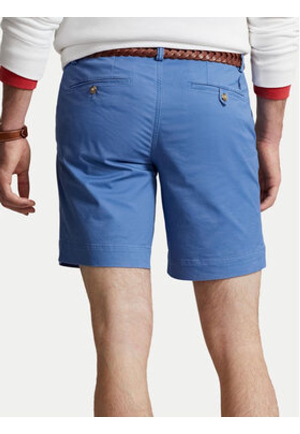 Polo Ralph Lauren Szorty materiałowe 710799213045 Niebieski Slim Fit. Kolor: niebieski. Materiał: bawełna
