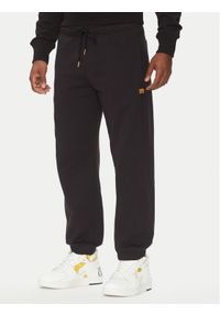 Versace Jeans Couture Spodnie dresowe 78GAAT08 Czarny Regular Fit. Kolor: czarny. Materiał: bawełna