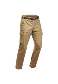 FORCLAZ - Spodnie trekkingowe męskie Forclaz Desert 900 anty-UV. Kolor: brązowy, czarny, wielokolorowy. Materiał: elastan, poliester, bawełna, materiał