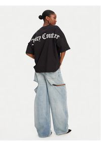 Juicy Couture T-Shirt Boyfriend JCTES09 Czarny Relaxed Fit. Kolor: czarny. Materiał: bawełna #4