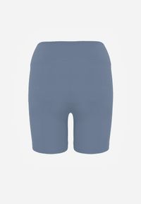 Born2be - Jasnoniebieskie Szorty Sportowe o Fasonie Kolarek Dill. Okazja: na co dzień. Kolor: niebieski. Wzór: gładki. Styl: sportowy #8