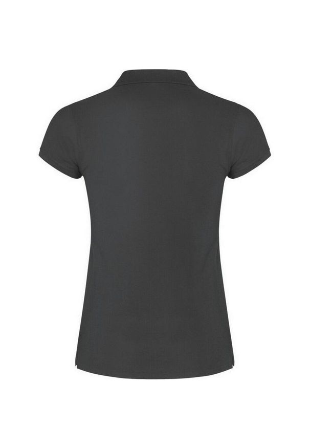 ROLY - Damska Koszulka Polo W Gwiazdki. Typ kołnierza: polo. Kolor: szary, niebieski, wielokolorowy