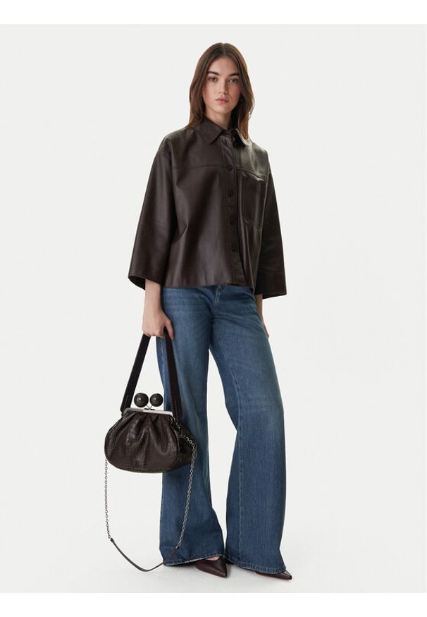 Weekend Max Mara Torebka 2615511194600 Brązowy. Kolor: brązowy. Materiał: skórzane