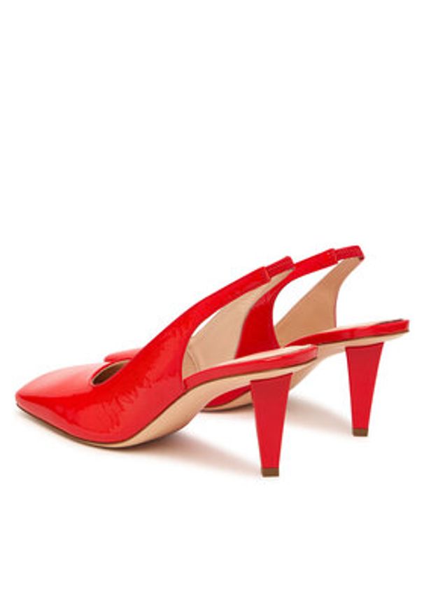 AGL Czółenka Celia Sling B D279003PCPLUME0377 Pomarańczowy. Kolor: pomarańczowy. Materiał: skóra, lakier