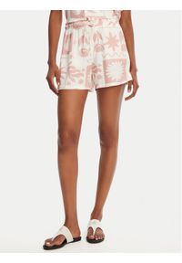 Banana Moon Szorty materiałowe William Floreal MHW03 Różowy Loose Fit. Kolor: różowy. Materiał: wiskoza #1