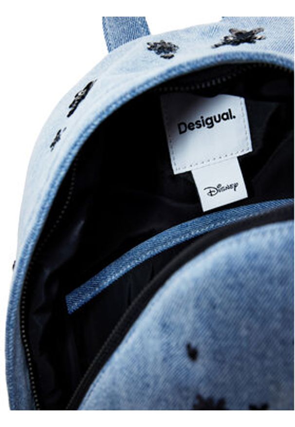 Desigual Plecak Mickey Spl 25SAKD03 Niebieski. Kolor: niebieski. Materiał: materiał