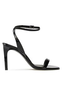 Calvin Klein Sandały Stilleto Sandal 90 - Patent HW0HW01632 Czarny. Kolor: czarny. Materiał: skóra, lakier