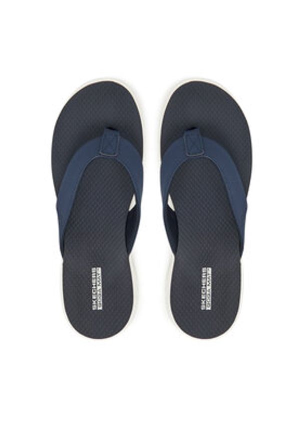 skechers - Skechers Japonki On-The-Go 600-Vacay 140702/NVY Granatowy. Kolor: niebieski. Materiał: materiał