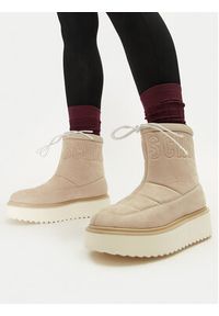 Love Moschino - LOVE MOSCHINO Botki JA24266I0LJAW026 Beżowy. Kolor: beżowy. Materiał: materiał #2
