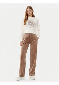 Guess Bluza W5RQ05 K7EX1 Écru Regular Fit. Materiał: syntetyk, bawełna #5