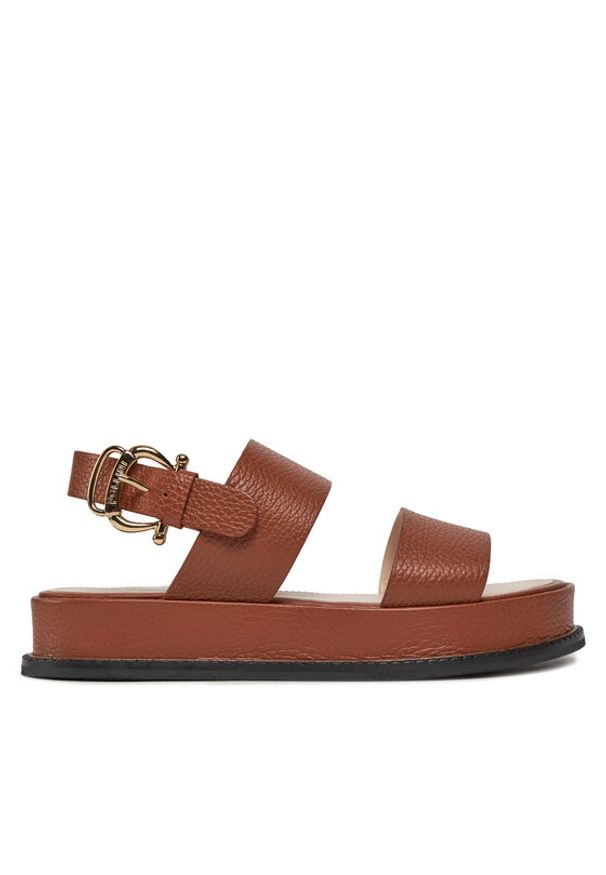 Pollini Sandały PA16083G0IPB0224 Brązowy. Kolor: brązowy. Materiał: skóra