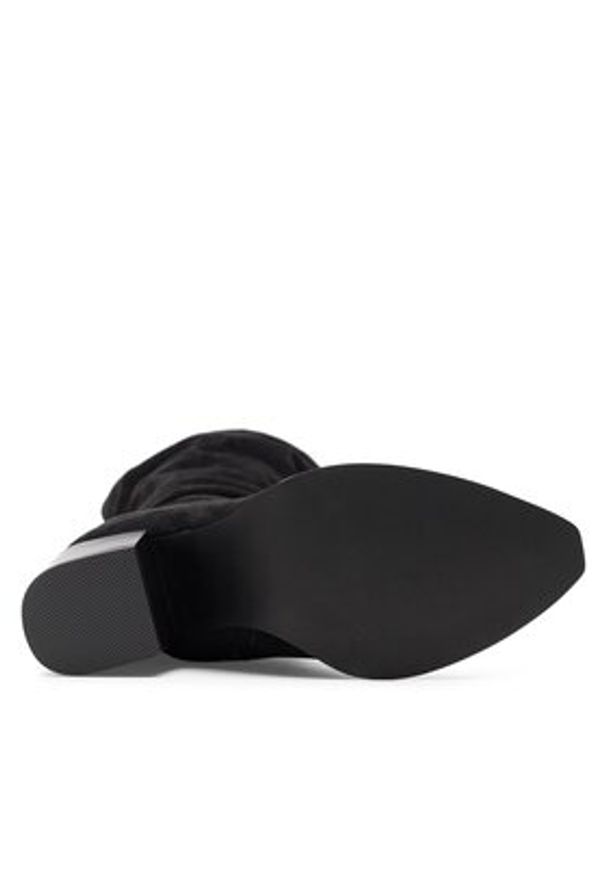 DeeZee Kozaki SALOME H7612-1 Czarny. Kolor: czarny. Materiał: materiał