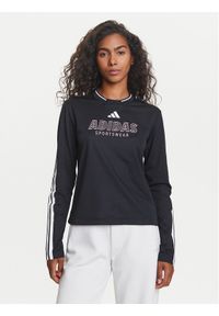 Adidas - adidas Bluzka Tiro Cut 3-Stripes Mesh JG4085 Czarny Regular Fit. Kolor: czarny. Materiał: syntetyk