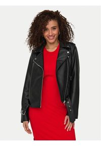 only - ONLY Kurtka z imitacji skóry Mille 15357332 Czarny Slim Fit. Kolor: czarny. Materiał: skóra #1