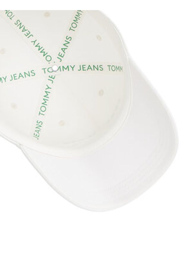 Tommy Jeans Czapka z daszkiem Tjm Linear Logo Cap AM0AM12958 Biały. Kolor: biały. Materiał: materiał, bawełna