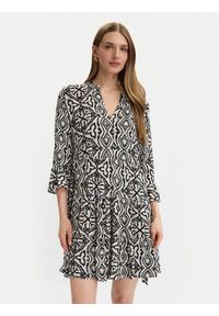 Vero Moda Sukienka codzienna Menny 10341543 Czarny Regular Fit. Okazja: na co dzień. Kolor: czarny. Materiał: wiskoza. Typ sukienki: proste. Styl: casual #1