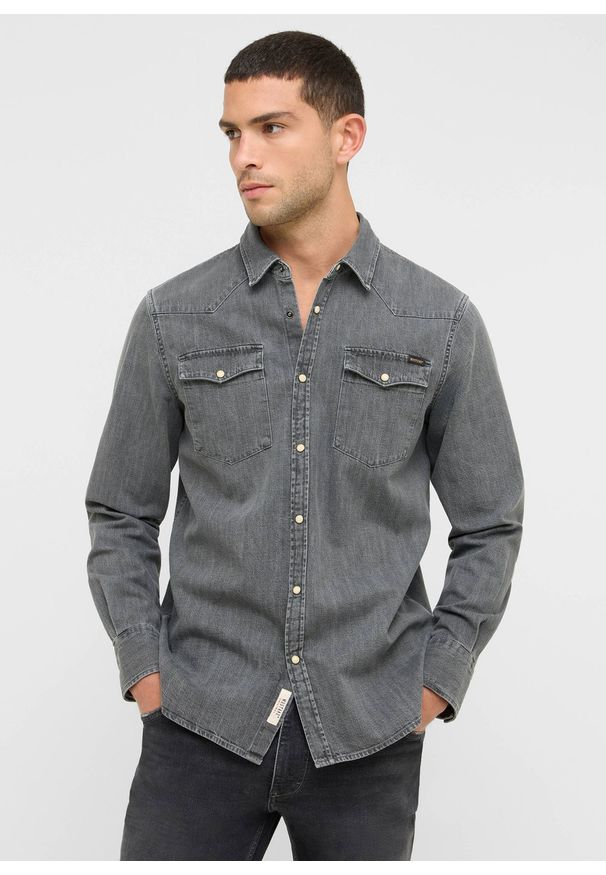 Męska Koszula Mustang Style Duver Denim Black 1016957 4000 300. Materiał: denim