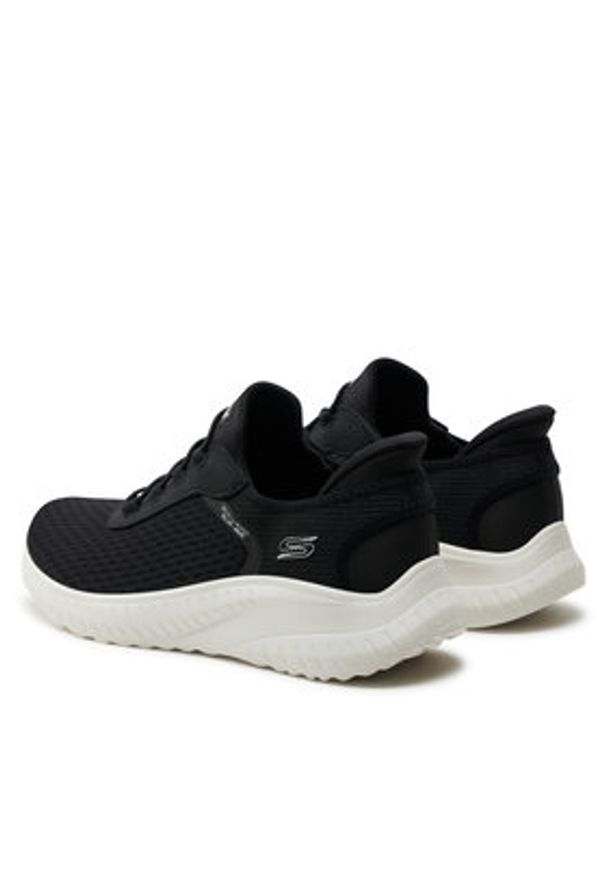 skechers - Skechers Sneakersy Bobs Squad Chaos-In Color 117504/BLK Czarny. Kolor: czarny. Materiał: mesh, materiał