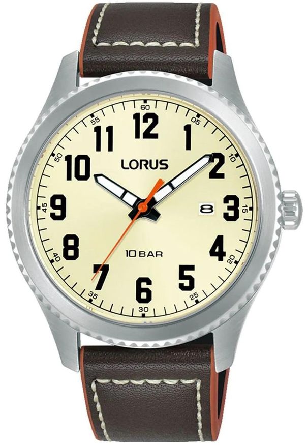 Zegarek Lorus męski RH987RX9 stalowy wodoszczelny .. Kolor: szary