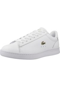Tenisówki Lacoste Model Carnaby Kolor Biały. Kolor: biały. Materiał: skóra, tkanina