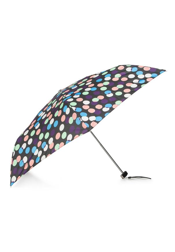 Wittchen - Damski parasol manualny mały. Kolor: niebieski, wielokolorowy, czarny. Materiał: materiał, poliester